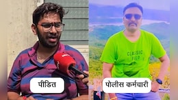 छत्रपती संभाजीनगरमध्ये पोलिसाची गुंडगिरी, डिलिव्हरी बॉयला काठी तुटेपर्यंत मारहाण