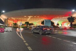 Mumbai Airport Dazzles In Tricolour Lights On Eve Of Independence Day Mumbai Airport Dazzles In Tricolour Lights On Eve Of Independence Day