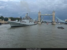 Watch: Indian Naval Ship INS Tabar Arrives In London Watch: Indian Naval Ship INS Tabar Arrives In London