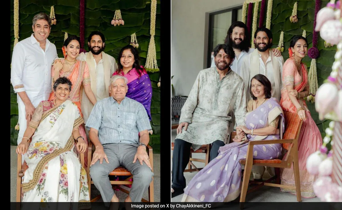 Fam-Jam Pics From Sobhita Dhulipala And Naga Chaitanya's Engagement