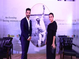Neha Dhupia And Angad Bedi Announce The Revamp Of Bishan Singh Bedi Cricket Coaching Trust Neha Dhupia And Angad Bedi Announce The Revamp Of Bishan Singh Bedi Cricket Coaching Trust