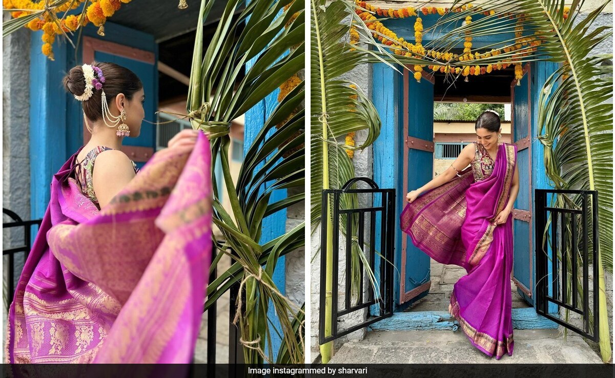 Ganesh Chaturthi 2024: Sharvari Wears A 35-Year-Old <i>Kanjeevaram</i> Saree Passed Down From Her Grandmother