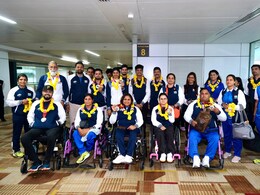 India Paralympics Medalists Return Home, Given Grand Welcome