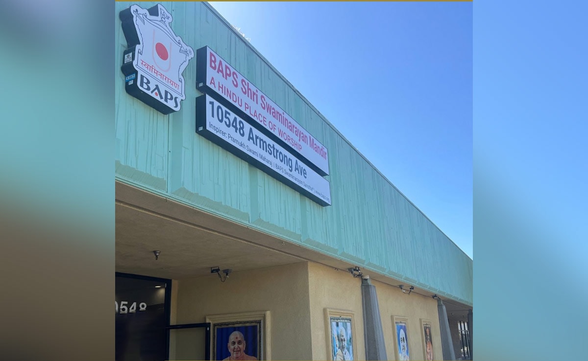 Temple Defaced With Anti-Hindu Graffiti In US, Second Time In 8 Days