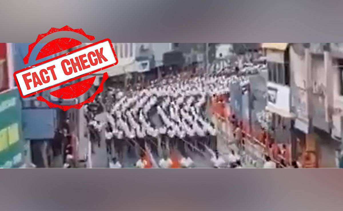 Fact Check: Old RSS March Video Shared As Recent In Context Of Haryana Polls