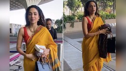 Sobhita Dhulipala Turned This Simple Yellow And Red Saree Into A Bonafide Airport Fashion Look