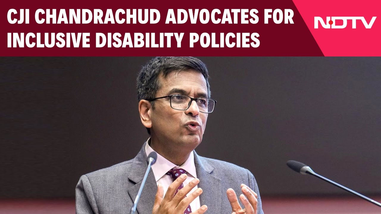 CJI Chandrachud Advocates For Inclusive Policies For Children With Disabilities