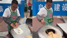 Street Vendor Makes Amritsari Kulcha In China, Viral Video Impresses Desis