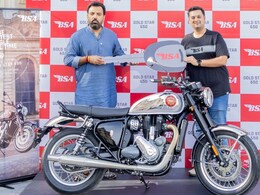 Prince Lakshyaraj Singh Mewar Of Udaipur Takes Delivery Of BSA Gold Star 650 Prince Lakshyaraj Singh Mewar Of Udaipur Takes Delivery Of BSA Gold Star 650