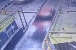 Toll Booth CCTV Shows Faridabad Student Being Chased By Cow Vigilantes Toll Booth CCTV Shows Faridabad Student Being Chased By Cow Vigilantes