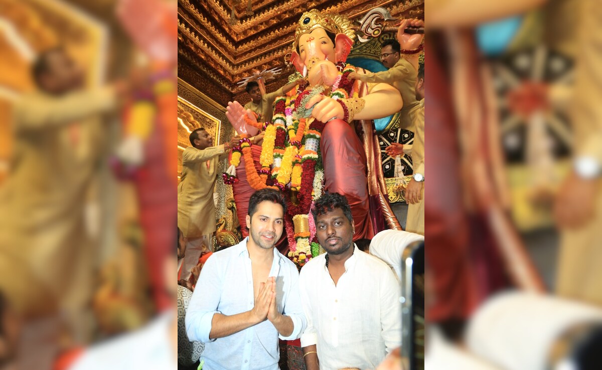 Ganesh Chaturthi 2024: <i>Baby John</i> Team Varun Dhawan, Atlee Visit Lalbaugcha Raja