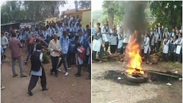 उदयपुर में छात्रों का विरोध, स्कूल के गेट पर तालाबंदी, टायर जलाकर जाम किया रास्ता
