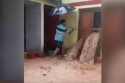 Rainwater Gushes From Flooded Govt Office In Nainital, Causes Heavy Damage Rainwater Gushes From Flooded Govt Office In Nainital, Causes Heavy Damage