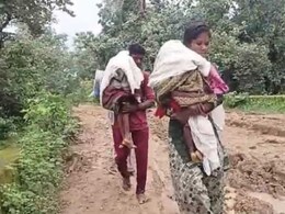 चिमुकल्यांचा मृतदेह आईबापानं खांद्यावर घेतला, 15 किलोमीटरची पायपीट 'त्या' लेकरांबरोबर काय झालं?