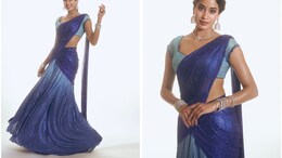 Janhvi Kapoor's Blue Ombre <i>Saree</i> Makes Monday Blues Look Refreshing