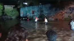 Video Shows How Rescuers Pulled Out Car Stuck In Flooded Faridabad Underpass