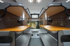 First Look At Vande Bharat Sleeper Coach Equipped With Kavach System First Look At Vande Bharat Sleeper Coach Equipped With Kavach System