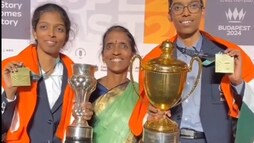 R Praggnanandhaa, Sister's Photo Viral After India's Double Gold At Chess