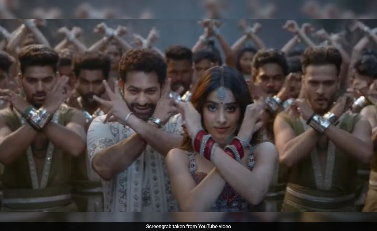 <i>Devara</i> Song <i>Daavudi</i>: Janhvi Kapoor And Jr NTR Have A Blast