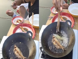 "Real Fast Food": Internet Impressed By Man's 'Instant' Process Of Catching And Cooking Fish "Real Fast Food": Internet Impressed By Man's 'Instant' Process Of Catching And Cooking Fish