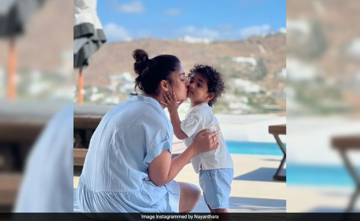 In Pics: Nayanthara And Her Twin Sons Ulagam and Uyir From Greece Vacation