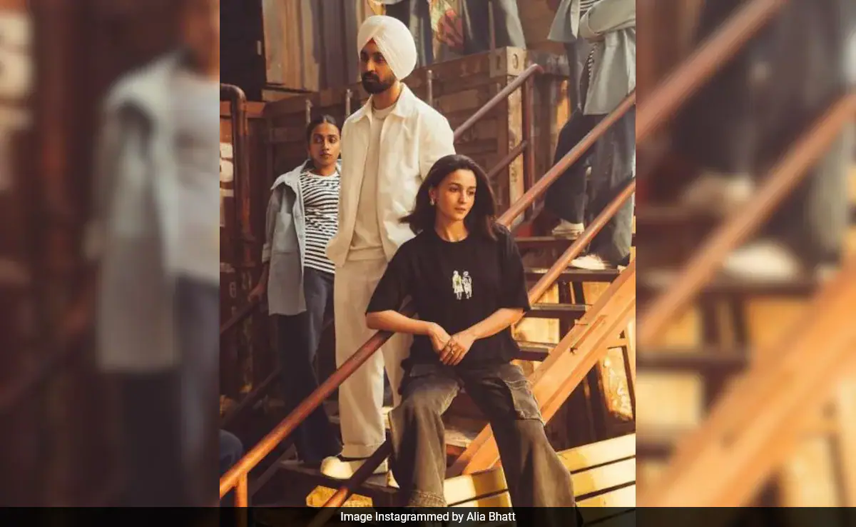 Alia Bhatt And Diljit Dosanjh's BTS Pics From <i>Jigra</i> Song <i>Chal Kudiye</i>