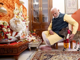 PM Modi Spends Time With New Member At His Lok Kalyan Marg Residence