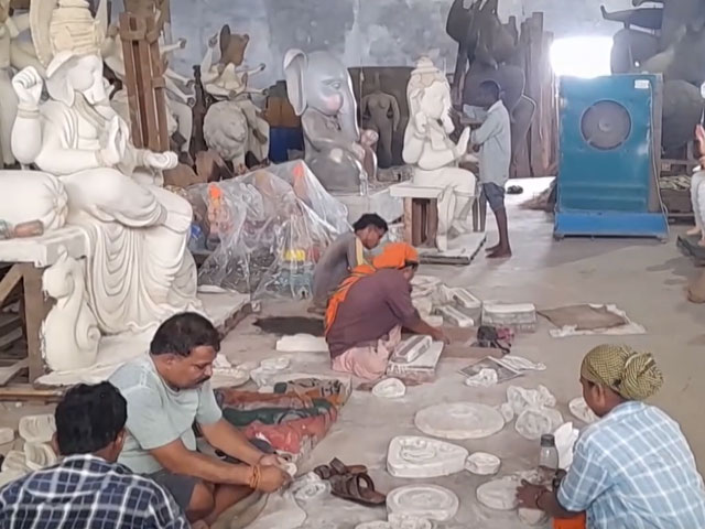 Chhattisgarh: Idol Makers in Durg Gear Up For Ganesh Chaturthi