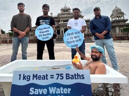 '1 किलो मटन के लिए 8763 लीटर पानी की आवश्यकता', PETA India ने की मांसाहार छोड़ने की अपील