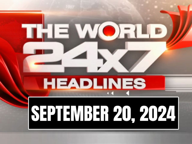 Top Headlines Of The Day From Across The Globe: September 20, 2024