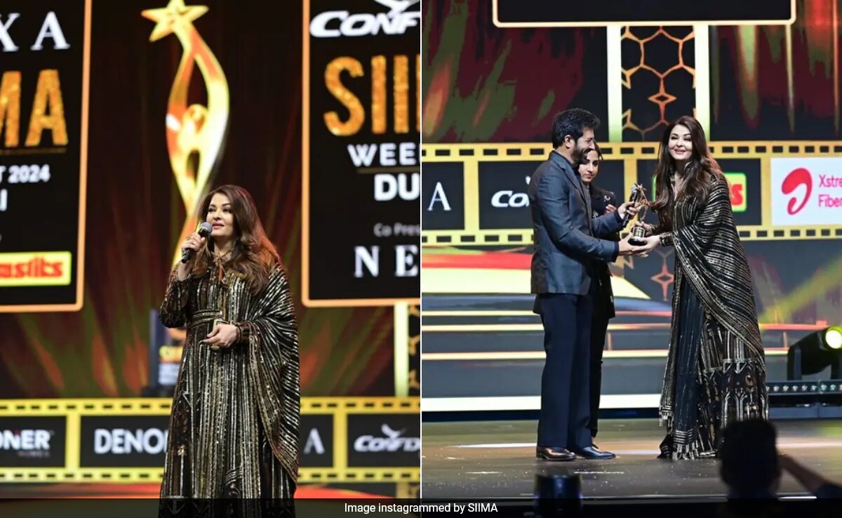 Aishwarya Rai Bachchan's Viral Award Speech At SIIMA: "Thank You Aaradhya For Being Here With Me"