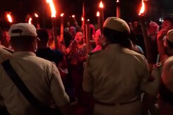 With Flame Torch In Hand, Women Hold Protest In Imphal Against Central Govt With Flame Torch In Hand, Women Hold Protest In Imphal Against Central Govt