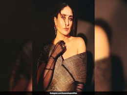 Kareena Kapoor's Black And Gold Amit Aggarwal Look Was Once A "Pre-Loved Vintage <i>Banarasi Saree</i>" Kareena Kapoor's Black And Gold Amit Aggarwal Look Was Once A "Pre-Loved Vintage <i>Banarasi Saree</i>"