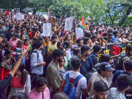 Protesting Bengal Doctors At Secretariat For Meeting With Officials