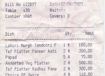 A Delhi Bar Bill From 2007 Has Sparked An Online Debate On Inflation And Affordability A Delhi Bar Bill From 2007 Has Sparked An Online Debate On Inflation And Affordability
