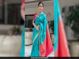 Urmila Matondkar's Turquoise And Coral <i>Kanjeevaram Saree</i> Was Made To Set Elegant Ethnic Fashion Goals Urmila Matondkar's Turquoise And Coral <i>Kanjeevaram Saree</i> Was Made To Set Elegant Ethnic Fashion Goals
