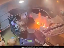 Video: Tesla Catches Fire Inside Florida Garage Flooded From Hurricane Helene Video: Tesla Catches Fire Inside Florida Garage Flooded From Hurricane Helene