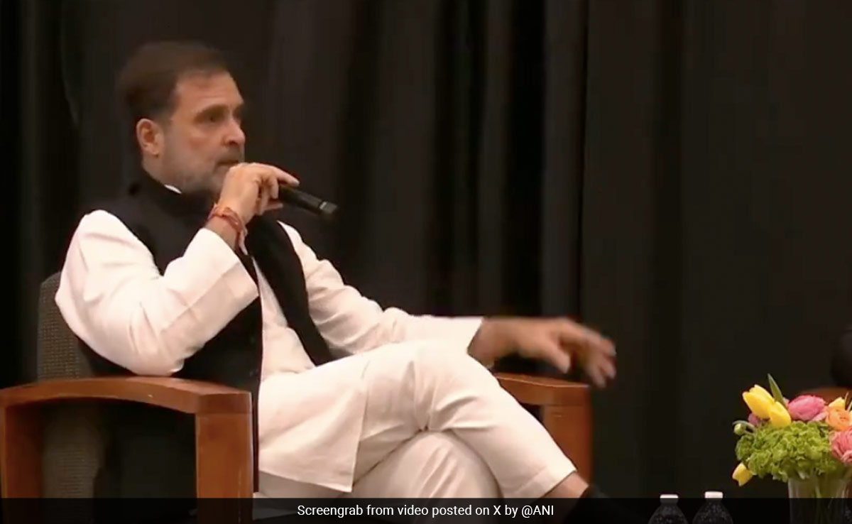 "India Has To Think About The Act Of Production": Rahul Gandhi In US