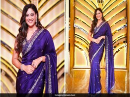 Not All Days Can Be Festive But Shweta Tiwari In This Purple <i>Saree</i> Can Make It To Be Not All Days Can Be Festive But Shweta Tiwari In This Purple <i>Saree</i> Can Make It To Be