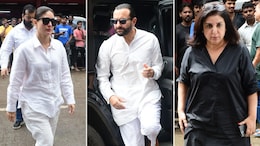Saif Ali Khan-Kareena Kapoor, Farah Khan, Arshad Warsi-Maria Goretti At Malaika Arora's Father's Last Rites