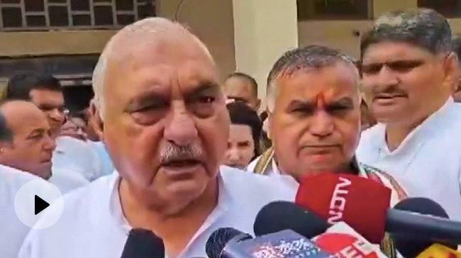 Bhupinder Hooda Performs Havan Ahead Of Filing Nomination For Haryana Polls