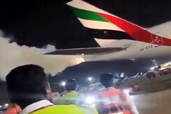 Video: Smoke Comes Out Of Dubai-Bound Flight In Chennai Before Takeoff Video: Smoke Comes Out Of Dubai-Bound Flight In Chennai Before Takeoff