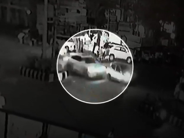 CCTV Shows Audi Owned By Maharashtra BJP Chief's Son Hits Vehicles In Nagpur