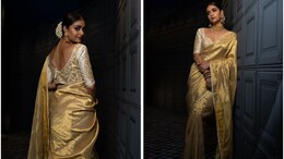 For SIIMA Awards, Keerthy Suresh Won And Wore Gold In A Gleaming <i>Saree</i>