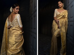 For SIIMA Awards, Keerthy Suresh Won And Wore Gold In A Gleaming <i>Saree</i>