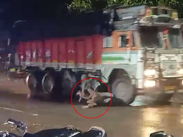 Video: Man Sits On Chair In Middle Of UP Road, Gets Hit By Truck