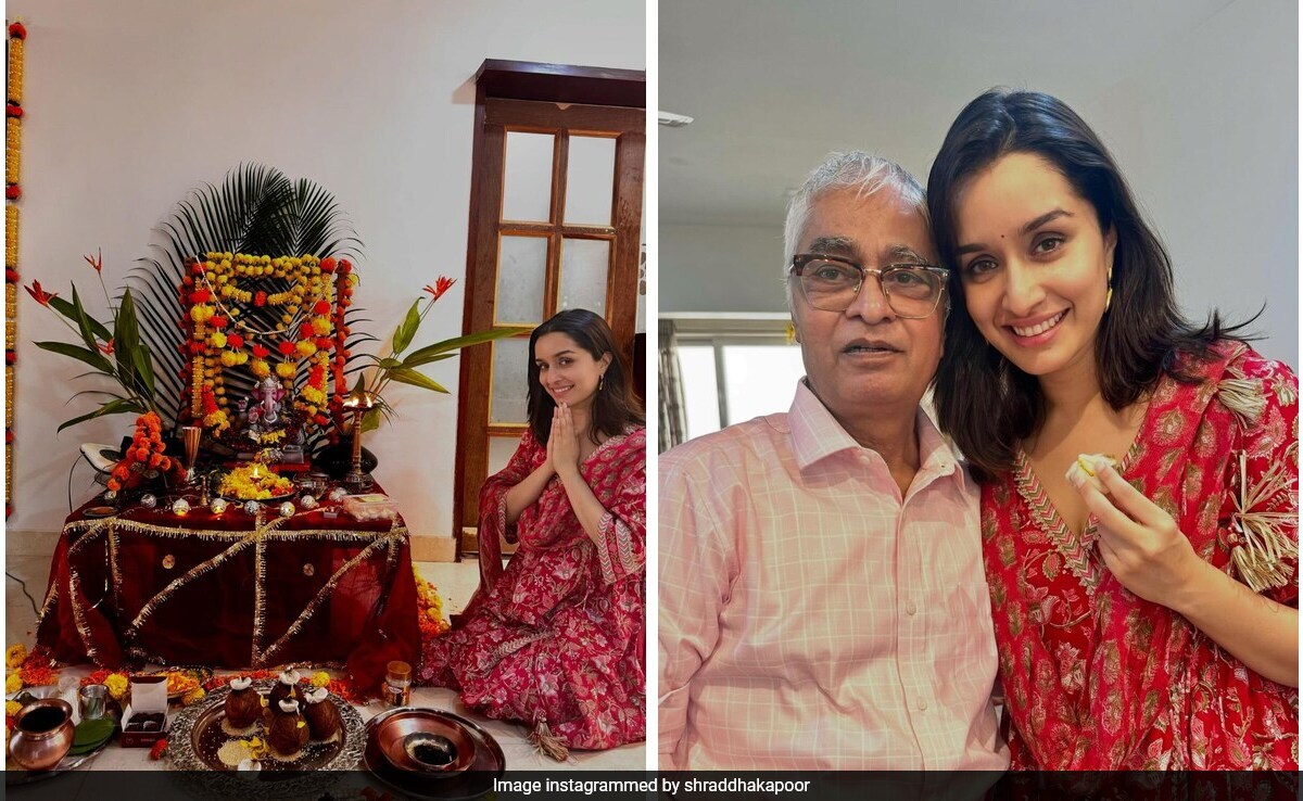 Ganesh Chaturthi 2024: Shraddha Kapoor's Festivities Include Fam-Jam, <i>Modak</i>s And More