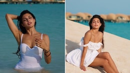 In A Dress Or A Swimsuit, White Is Right For Jacqueliene Fernandez's Holiday Style
