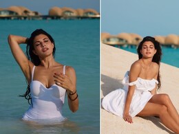 In A Dress Or A Swimsuit, White Is Right For Jacqueliene Fernandez's Holiday Style In A Dress Or A Swimsuit, White Is Right For Jacqueliene Fernandez's Holiday Style