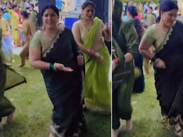 आंटी ने साड़ी में किया हरियाणवी गाने पर ऐसा कमाल का डांस, ठुमकों पर फिदा हुए लोग, बोले- जलवा है Aunty का... आंटी ने साड़ी में किया हरियाणवी गाने पर ऐसा कमाल का डांस, ठुमकों पर फिदा हुए लोग, बोले- जलवा है Aunty का...